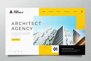 Architect Agency Web Header PSD and AI