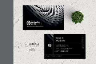 Minimalist Business Card AI and PSD 3
